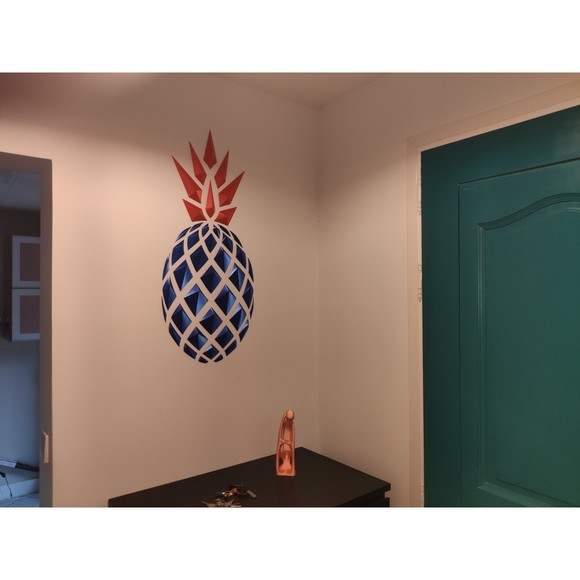 DGEmily Geometric Pineapple Wall Art | Large-Scale Wall Decor | Custom Sizes!! - Picture 3 of 7